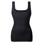 EUYZOU Women's Tummy Control Shapewear Tank Tops Seamless Square Neck Compression Tops Slimming Body Shaper Camisole-Black M