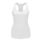 EUYZOU Women’s Tummy Control Shapewear Tank Tops - Seamless Compression Racerback Vest Body shaper Tank Top - White 2XL
