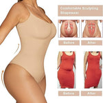 SHAPERX Women's Shapewear Bodysuit Tummy Control Body Shaper Waist Snatching Seamless Brief Body Suit