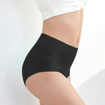 FallSweet No Show High Waist Briefs Underwear for Women Seamless Panties,Pack of 4 (Black4, XL)
