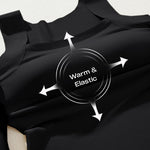 CHICME Womens U Neck Shapewear Built-in Bra Tank High Strechy Sleeveless Slim Fit Tops Camisole Workout Tops-bk-M A Black