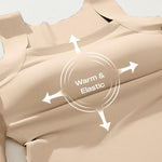 CHICME Womens U Neck Shapewear Built-in Bra Tank High Strechy Sleeveless Slim Fit Tops Camisole Workout Tops-nu-L Nude