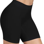 BESTENA Slip Shorts Womens Comfortable Seamless Smooth Slip Shorts for Under Dresses(Black,Large)