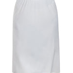 MANCYFIT Half Slip for Women Under Dress Slip Skirt Extenders for Women Seamless Hem Knee Length Under Skirt Liner White X-Large