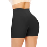 Werena Seamless Shaping Boyshorts Panties for Women Slip Shorts Under Dress Shapewear Shorts Tummy Control Underwear(A1# Black (no Shaping), XX-Large)