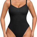 OQQ Women’s Shapewear Bodysuit Seamless Tummy Control Body Suit Soft Stretch Tank Top for Everyday Wear