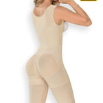 M&D Fajas 0075 Abdomen Shaper Bodysuit Faja Reductora Beige L