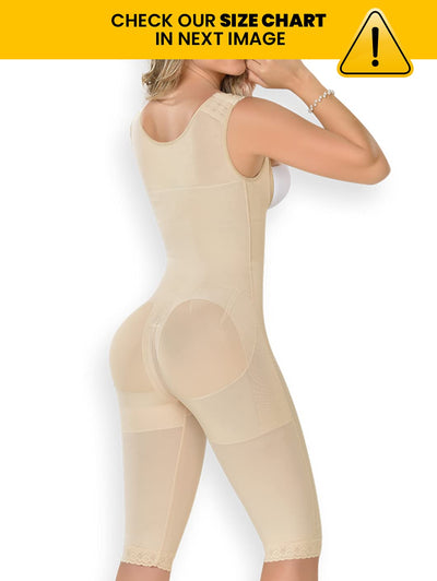 M&D Fajas 0075 Abdomen Shaper Bodysuit Faja Reductora Beige L