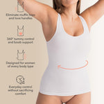 SHAPERMINT Womens Tops - Scoop Neck Cami Body Shaper for Women, Shapewear Tummy Control, Camisole Tank Tops for Women