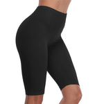 VOGUEMAX Women's Plus Size Short Leggings Stretchy Slip Shorts Mid Thigh Lightweight Pants