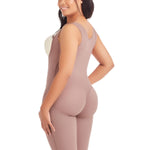DELIE Fajas Colombianas Moldeadoras 186 High Compression Knee Length Girdle, 3 Lines of Hooks Butt Lifting Shapewear