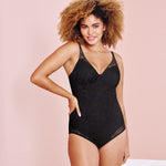 Bali womens Ultra Light Briefer Fajas Df6552 Shapewear Bodysuit, Black, 40DD US