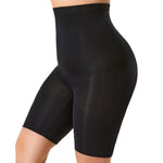 DELIMIRA Women's Shapewear Shorts Tummy Control Plus Size High Waisted Panties High Compression Thigh Slimmer Black Large