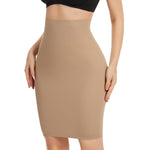 JOYSHAPER Shapewear Half Slip for Under Dress Tummy Control Skirt Slip Slimming Slip Body Shaper Nude M