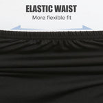 MANCYFIT Half Slips for Women Underskirt Dress Extender Lace Trim Knee Length Midi Skirt 14-25" Length Black Small
