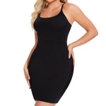 JOYSHAPER Body Shaper for Women Full Slips for Under Dress Adjustable Spaghetti Strap Black XL