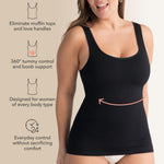SHAPERMINT Womens Tops - Scoop Neck Cami Body Shaper for Women, Shapewear Tummy Control, Camisole Tank Tops for Women
