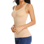 Women's Cami Shaper with Built in Bra Tummy Control Camisole Tank Top Underskirts Shapewear Body Shaper
