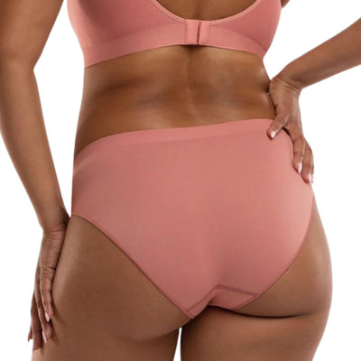 Underoutfit Seamless Stretch Everyday - U Briefs for Women, 3 pack Dusty Rose