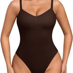 OQQ Women’s Shapewear Bodysuit Seamless Tummy Control Body Suit Soft Stretch Tank Top for Everyday Wear