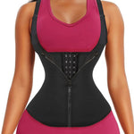 GainKee Waist Wrainer Vest for Women Waist Trainer with Straps Neoprene Worked Out S Waist Trainer for Women (Vest) Black