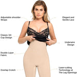 Popilush Lace Midi Dress Shapewear Dresses for Women V-Neck Slip Adjustable Straps Bodycon Slip with Underwire