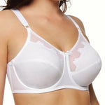 Bali womens Flower Underwire Bra #0208, White, 38C