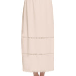 MANCYFIT Half Slip for Women Under Dresses Full Length Long Under Skirt with Lace 36" Nude Large