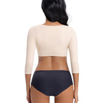 DEHORU Arm Shaper for Women Post Surgical Slimming Sleeves Compression Shirt Posture Corrector Tops Shapewear (BG L)