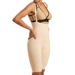 MARENA FBS2 Stage 2 Knee Length Zipperless Girdle with Suspenders - Tummy Control Post Surgery Beige, X-Large