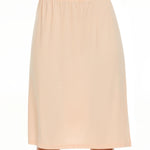 MANCYFIT Women's Half Slips for Under Dresses Non Cling Under Skirt Slips with Single Side Slits Nude Small