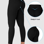 Sunzel Sunzfly Invisible Butt Scrunch Workout Leggings for Women, Butt Lifting High Waisted Gym Yoga Pants with Tummy Control 25" Black Small