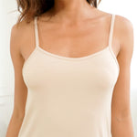 Anyeager Women's Full Slips for Under Dresses Sleeveless Cami Slip Dress V Neck Nightgown (White, Small)