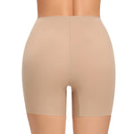 Womens Seamless Shaping Boyshorts Panties Tummy Control Underwear Slimming Shapewear Slip Shorts(#A1 Beige(no Control),Small)
