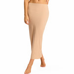commando Classic Maxi Half Slip | Floor-Length Seamless Underslip | Patented Weighted Hem for Smooth, Stay-Put Draping | Beige, Small-Medium