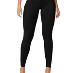 Sunzel Sunzfly Invisible Butt Scrunch Workout Leggings for Women, Butt Lifting High Waisted Gym Yoga Pants with Tummy Control 25" Black Large