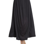 MANCYFIT Half Slips for Women Long Slip Under Dress Invisible Straps Underskirt for Dresses Black Small