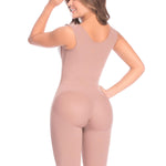 DELIE Fajas Colombianas Moldeadoras 186 High Compression Knee Length Girdle, 3 Lines of Hooks Butt Lifting Shapewear