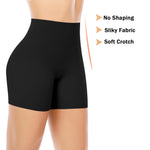 Womens Seamless Shaping Boyshorts Panties Tummy Control Underwear Slimming Shapewear Slip Shorts(#A1 Black(no Control),XX-Large)