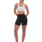 ATHVOTAR Workout Gym Shorts Women, High Waisted Seamless Butt Lifting Scrunch Butt Sports Shorts Black S