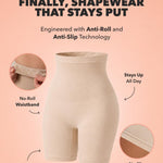 SHAPERMINT Shapewear for Women - High-Waisted Shapewear Tummy Control Shorts, Thigh Slimmer, Underwear for Women Nude