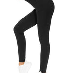 THE GYM PEOPLE Thick High Waist Yoga Pants with Pockets, Tummy Control Workout Running Yoga Leggings for Women (Large, Black)