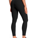 HeyNuts Workout Pro 7/8 Leggings for Women, High Waisted Compression Workout Leggings Athletic Tummy Control Buttery Soft Yoga Pants 25'' Black S(4/6)