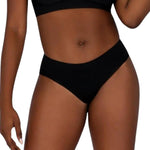 Underoutfit Seamless Stretch Everyday - U Briefs for Women, 3 pack Black