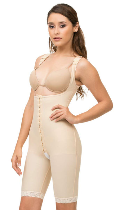 Isavela High Back Closed Buttocks Enhancer Hook & Eye Front Center (BE13) (XL, Black)