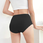 FallSweet No Show High Waist Briefs Underwear for Women Seamless Panties,Pack of 4 (Black4, XL)