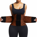 FeelinGirl Corset Perspiring Workout Waist Trainer Corset Trimmer Belt for Women Tummy Control Gym Brown M