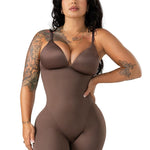 Snatched Body Tummy Control Shapewear Bodysuit Full Body with Built in Cups | Soft Control for Women Caramel M