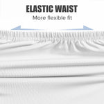 MANCYFIT Half Slips for Women Underskirt Dress Extender Lace Trim Knee Length Midi Skirt 14-25" Length White Small