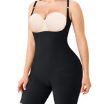 Nebility Shapewear Bodysuits for Women Tummy Control Body Shaper Seamless Butt Lifter Open Bust Mid-Thigh Compression Waist Trainer